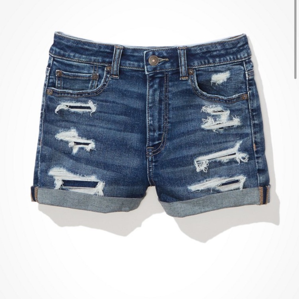 Aerie High Waisted Denim Shorts